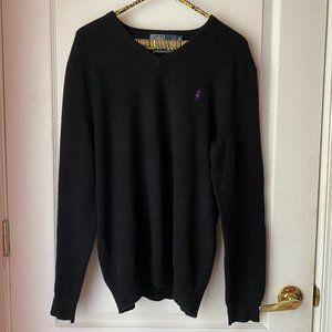Polo | Black Wool Sweater M